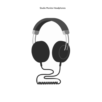 Free Studio Monitor Headphones Template to Edit Online