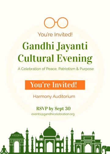 Free Cultural Event Invitation Template to Edit Online