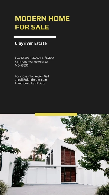 Free Modern Real Estate Instagram Story Template to Edit Online