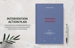 Intervention Action Plan Template
