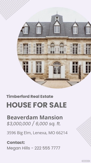 Free House For Sale Whatsapp Post Template to Edit Online