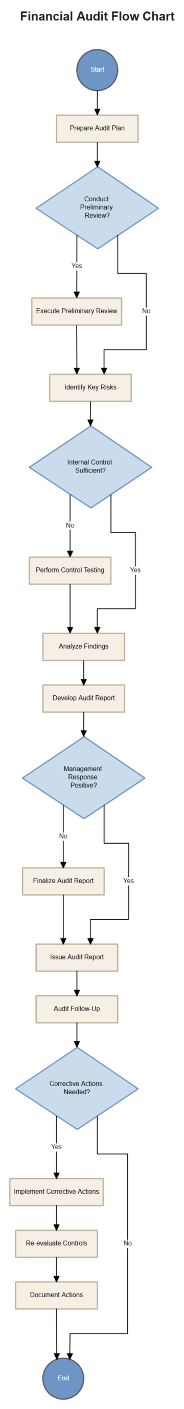 Free Financial Audit Flow Chart to Edit Online