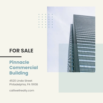 Free Commercial Real Estate Instagram Post Template to Edit Online