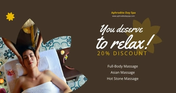 Free Spa Discount Facebook Post Template to Edit Online
