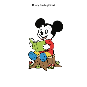 Free Disney Reading Vector Clipart (PNG, SVG) to Edit Online