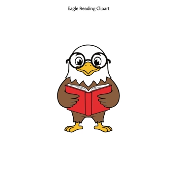 Free Eagle Reading Vector Clipart (PNG, SVG) to Edit Online