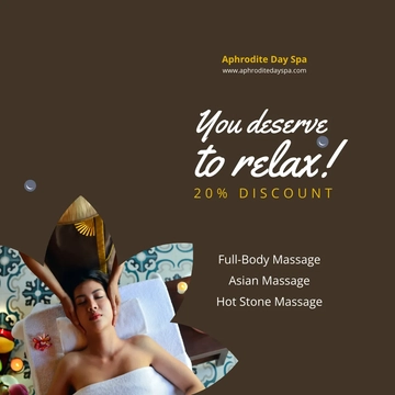 Free Spa Discount Linkedin Post Template to Edit Online