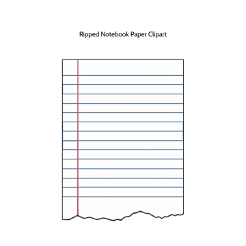 Free Ripped Notebook Paper Vector Clipart (PNG, SVG) to Edit Online