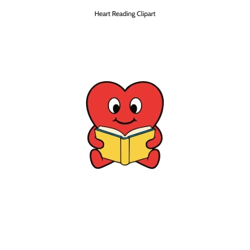 Free Heart Reading Emoji Vector Clipart (PNG, SVG) to Edit Online
