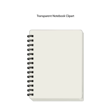 Free Transparent Notebook Vector Clipart (PNG, SVG) to Edit Online