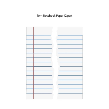 Free Torn Notebook Paper Vector Clipart (PNG, SVG) to Edit Online