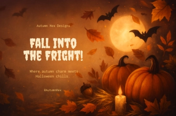 Free Fall Halloween Banner Design Template to Edit Online