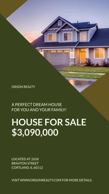 Free Sample Real Estate Whatsapp Post Template to Edit Online