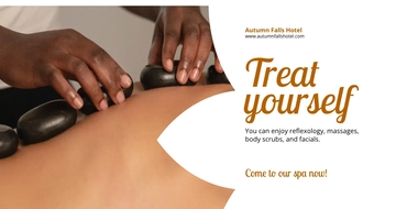 Free Hotel Spa Facebook Post Template to Edit Online