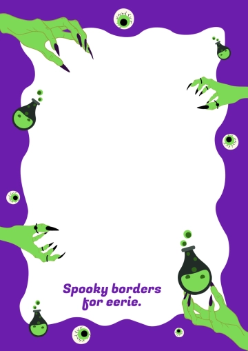 Free Halloween Banner Border Template to Edit Online