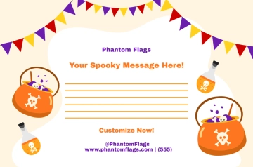 Free Blank Halloween Bunting Banner Template to Edit Online