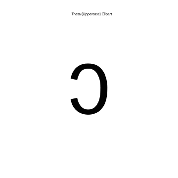 Free Theta Uppercase Clipart Template to Edit Online