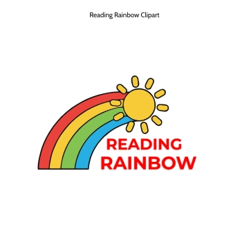 Free Reading Rainbow Vector Clipart (PNG, SVG) to Edit Online