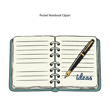 Free Pocket Notebook Vector Clipart (PNG, SVG) to Edit Online