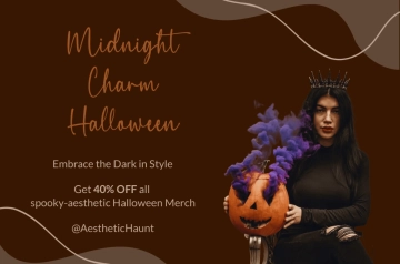 Free Aesthetic Halloween Banner Template to Edit Online