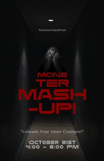Free Creative Halloween Monsters Poster Template to Edit Online