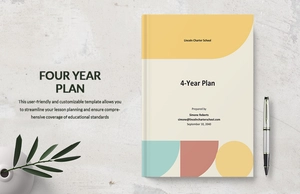 Sample 4-Year Plan Template
