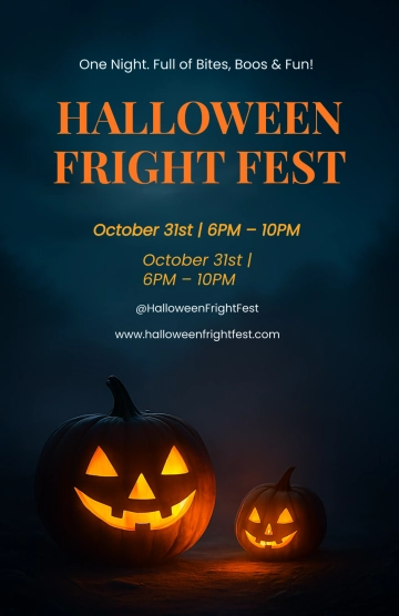 Free Halloween Poster Background Template to Edit Online