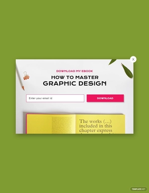 Website E-book Pop-up Template