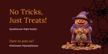 Free Halloween X Post Banner Template to Edit Online