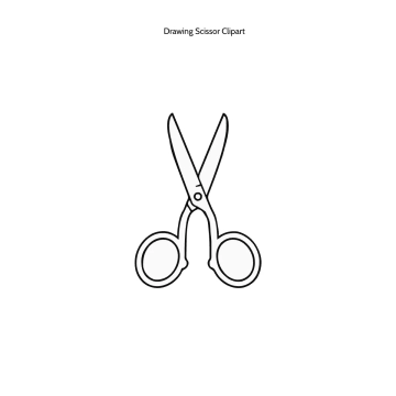 Free Drawing Scissor Clipart Template to Edit Online