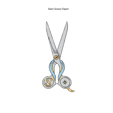 Free Salon Scissor Clipart Template to Edit Online