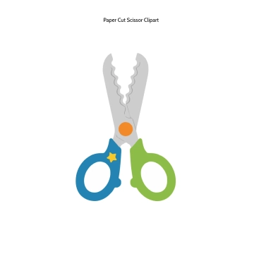 Free Paper Cut Scissor Clipart Template to Edit Online