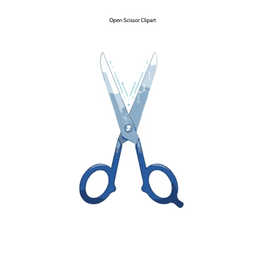 Free Open Scissor Clipart Template to Edit Online