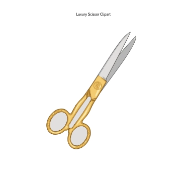 Free Luxury Scissor Clipart Template to Edit Online