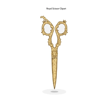 Free Royal Scissor Clipart Template to Edit Online
