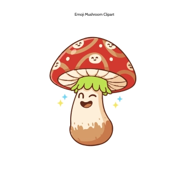 Free Emoji Mushroom Clipart Template to Edit Online