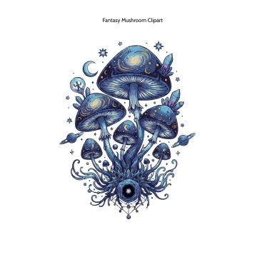 Free Fantasy Mushroom Clipart Template to Edit Online