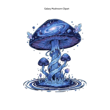 Free Galaxy Mushroom Clipart Template to Edit Online