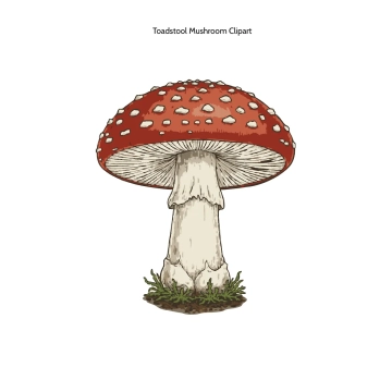 Free Toadstool Mushroom Clipart Template to Edit Online