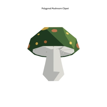 Free Polygonal Mushroom Clipart Template to Edit Online