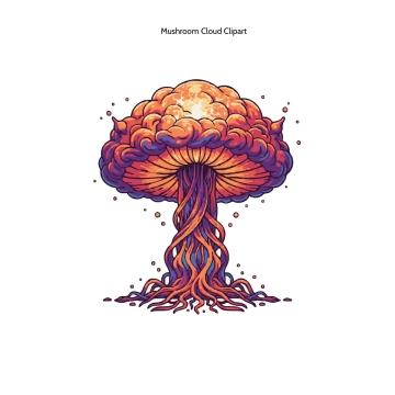 Free Mushroom Cloud Clipart Template to Edit Online