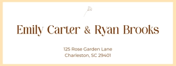 Free Save the Date Address Label Template to Edit Online