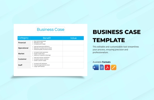 Business Case template Business Case template