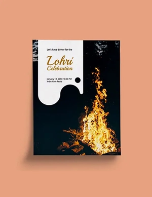 Lohri Event Flyer Template