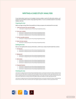 Case Analysis Template
