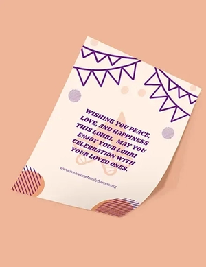 Lohri Wishes Flyer Template