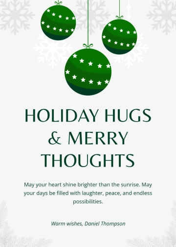 Free Unique Merry Christmas Greeting Template to Edit Online