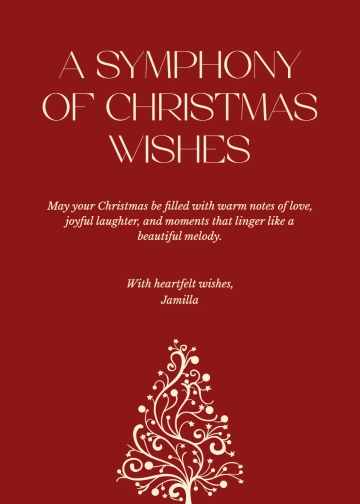 Free Inspirational Christmas Wishes for Friends Template to Edit Online