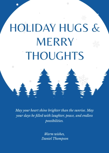 Free Professional Christmas Wishes Template to Edit Online