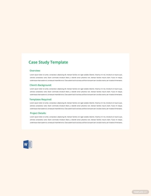 Case Study Template Case Study Template